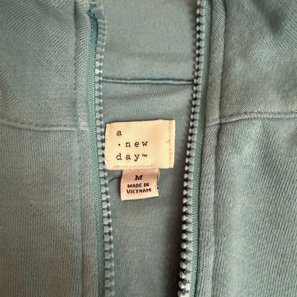 Teal/Turquoise Quarterzip - Picture 3 of 5